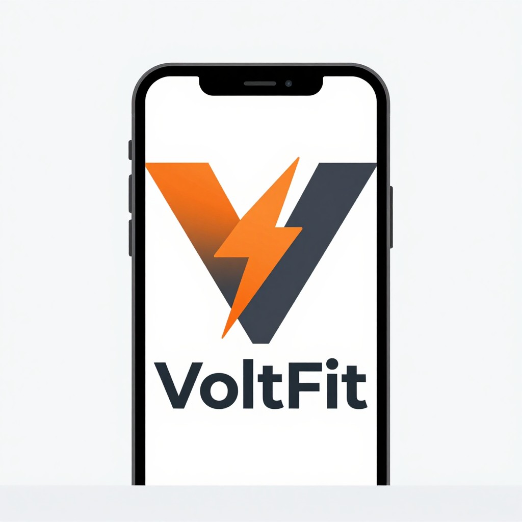 Fitness app lightning logo generated by free model