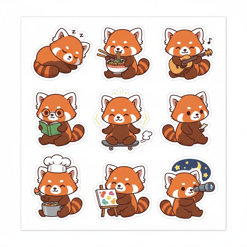 나노 바나나가 생성한 귀여운 치비 애니메 캐릭터